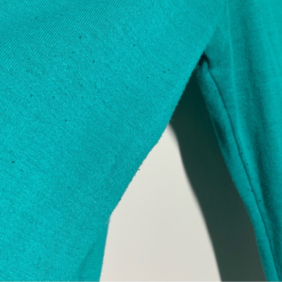 Under Armour Cold Gear teal long sleeved  base layer shirt M - Picture 5 of 7